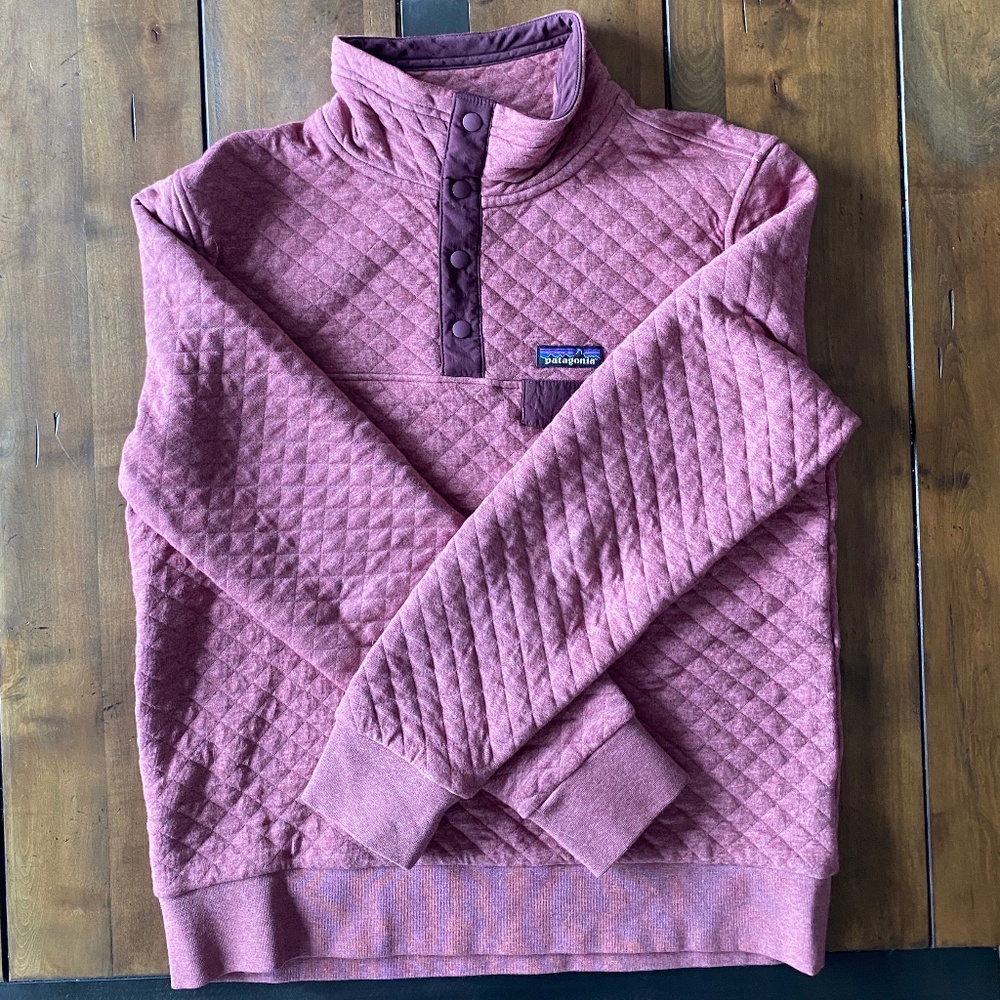 Women's Patagonia Quilted  1/4 Snap Pullover Medium